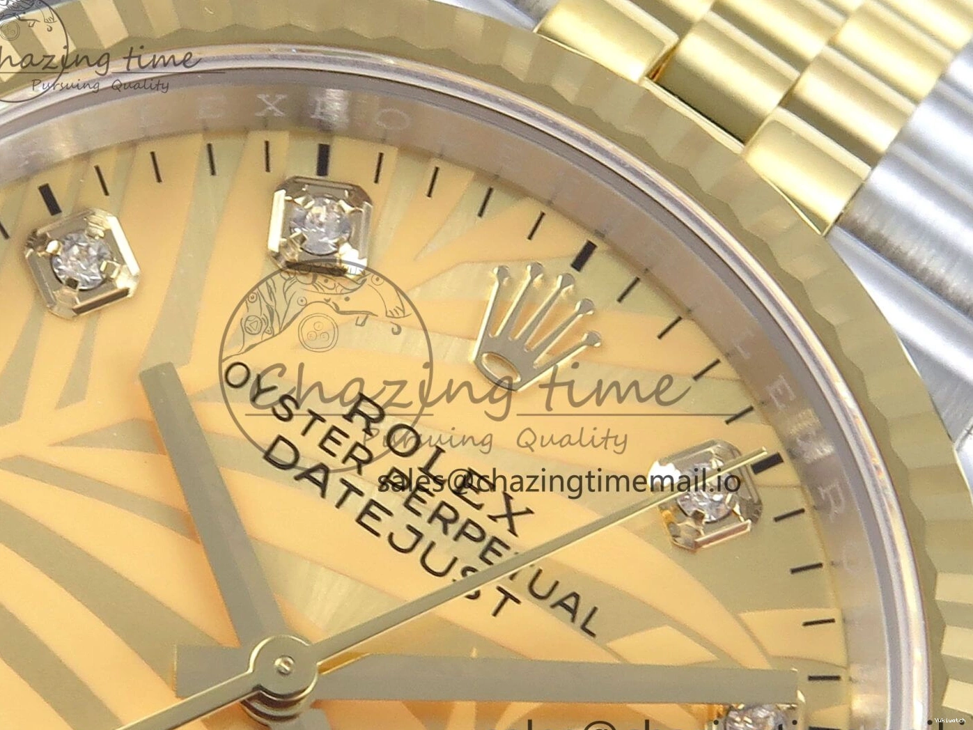 SS Dial YG EWEF Leaf Edition A3235 on Jubilee 126233 36 DateJust Best YG Bracelet 0501